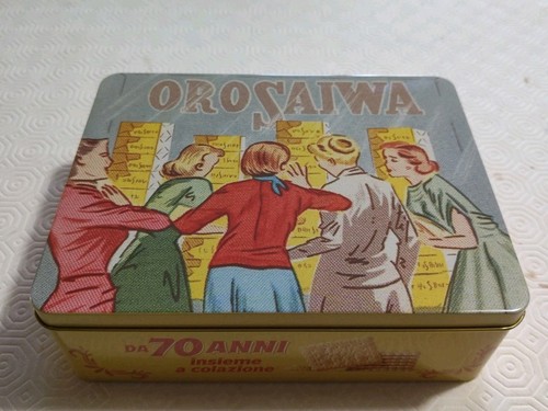 Scatola latta oro saiwa - scatola, da