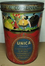 ANTICA SCATOLA DI LATTA IN ART