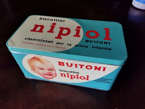 Scatola latta vintage anni - latta,