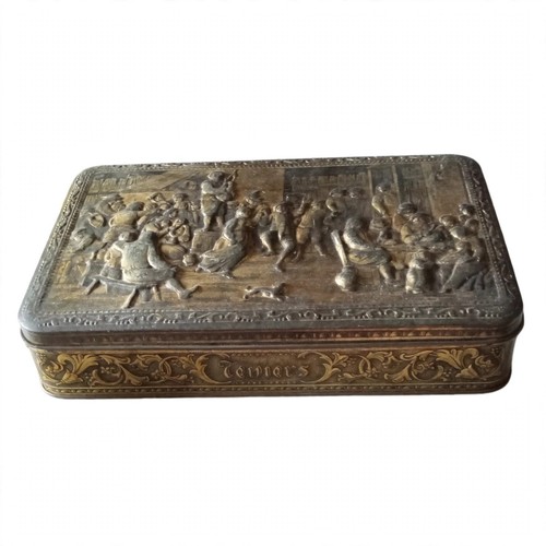 Antica scatola latta - antica,