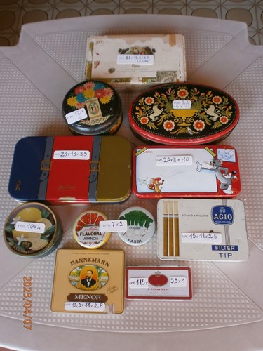 Raccolta scatole latta - scatole,