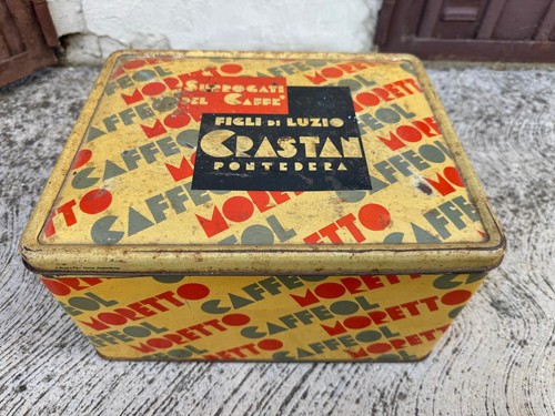 Antica scatola latta moretto - scatola,
