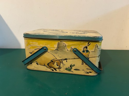 Scatola latta vintage con - di,