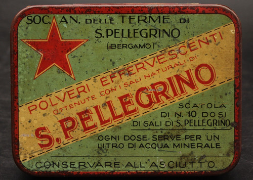 Antica scatola latta - antica,