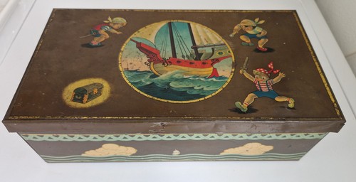 Scatola latta epoca braj con - scatola,