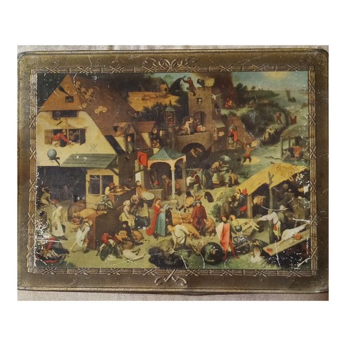 Scatola latta vintage dbf - scatola,