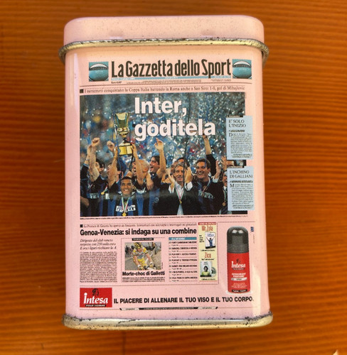 Scatola latta pastiglie - latta,