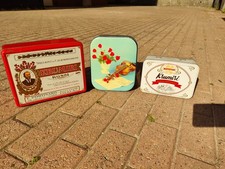 Lotto 3 scatole di latta