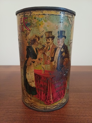 Antica scatola latta - antica,